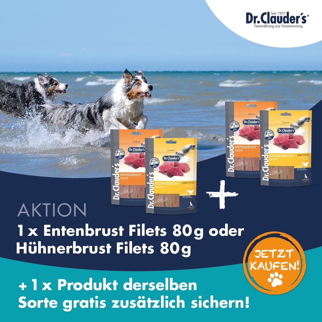 1+1 Aktion - Dr.Clauder‘s Hühnerbrust Filets